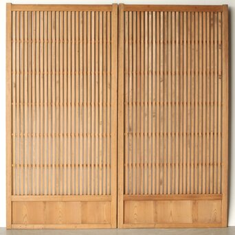 白木太格子戸 4枚1組　L1059 CDの表