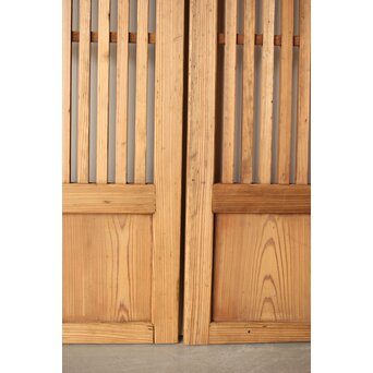 白木太格子戸 4枚1組　L1059 