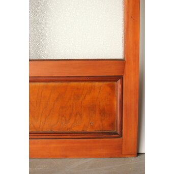 アンバーダイア色ガラス レトロ建具 2枚1組　GD0112Y 