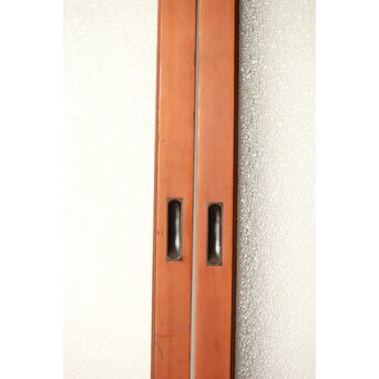 アンバーダイア色ガラス レトロ建具 2枚1組　GD0112Y 