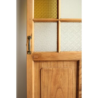 黄色ガラスのドア　GD0113 