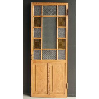 黄色ガラスのドア　GD0113 