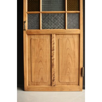 黄色ガラスのドア　GD0113 