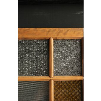 黄色ガラスのドア　GD0113 