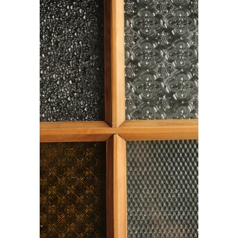 黄色ガラスのドア　GD0113 