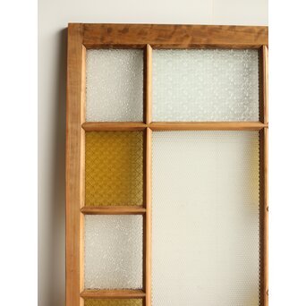 黄色ガラスのドア　GD0113 