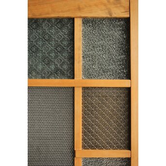 黄色ガラスのドア　GD0113 