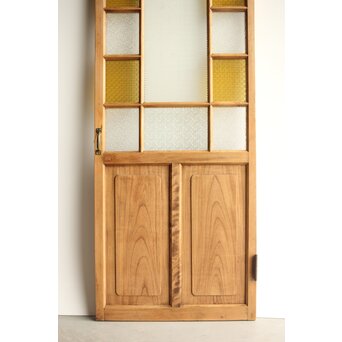 黄色ガラスのドア　GD0113 