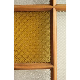 黄色ガラスのドア　GD0113 