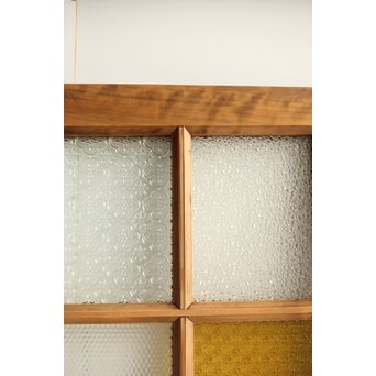 黄色ガラスのドア　GD0113 