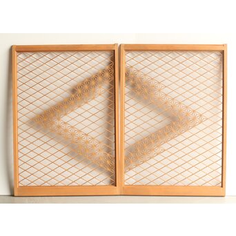 組子中型書院 2枚1組　R0216