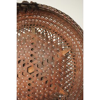 横田峰斎/峯斎か 竹花籠　U296 