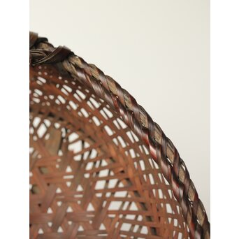 横田峰斎/峯斎か 竹花籠　U296 