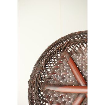 横田峰斎/峯斎か 竹花籠　U296 