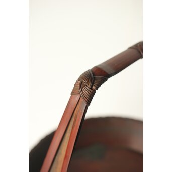 横田峰斎/峯斎か 竹花籠　U296 