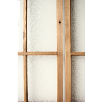 プレスと緑色ガラスの建具 2枚1組　GD0115Y 