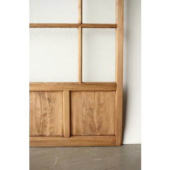 プレスと緑色ガラスの建具 2枚1組　GD0115Y 