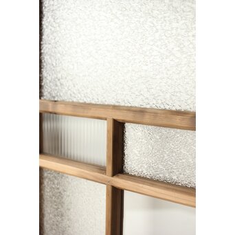 プレスと緑色ガラスの建具 2枚1組　GD0115Y 