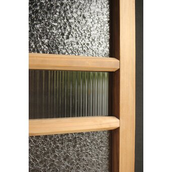 プレスと緑色ガラスの建具 2枚1組　GD0115Y 