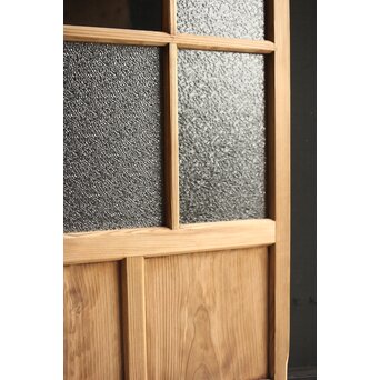 プレスと緑色ガラスの建具 2枚1組　GD0115Y 