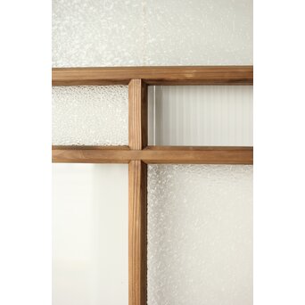 プレスと緑色ガラスの建具 2枚1組　GD0115Y 