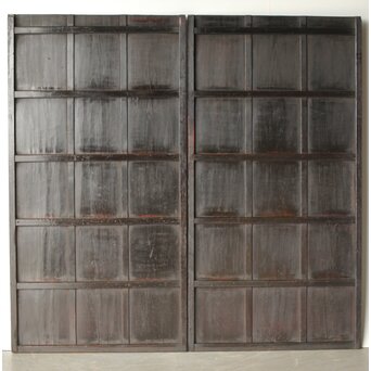 時代飴色板戸 4枚1組　B1020Y ABの裏面