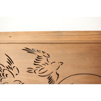 鳥のつがい 透かし小型欄間　R0220 