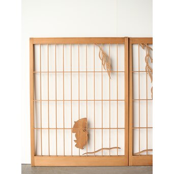 彩色書院 小野道風 柳に蛙 2枚1組　R0221 