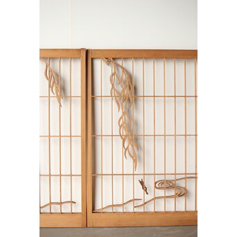 彩色書院 小野道風 柳に蛙 2枚1組　R0221 