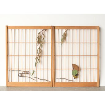 彩色書院 小野道風 柳に蛙 2枚1組　R0221