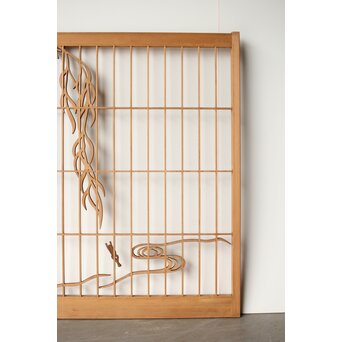 彩色書院 小野道風 柳に蛙 2枚1組　R0221 