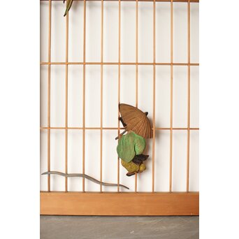 彩色書院 小野道風 柳に蛙 2枚1組　R0221 