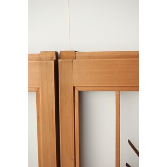 梅に鶯 ガラス書院戸 2枚1組　R0222 