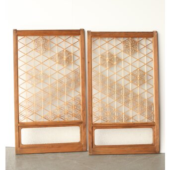 多種組子書院建具 2枚1組　R0224