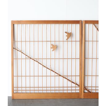 本竹仕様 竹雀 書院戸 2枚1組　R0226 