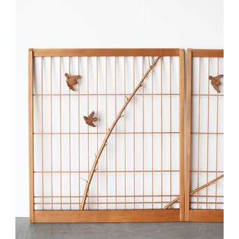 本竹仕様 竹雀 書院戸 2枚1組　R0226 