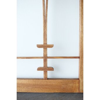 松葉組子 堅木プレスガラス戸 2枚1組　GD0117 