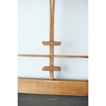 松葉組子 堅木プレスガラス戸 2枚1組　GD0117 