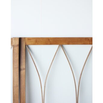 松葉組子 堅木プレスガラス戸 2枚1組　GD0117 