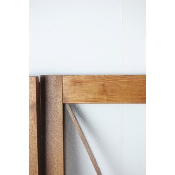 松葉組子 堅木プレスガラス戸 2枚1組　GD0117 