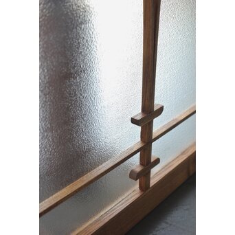 松葉組子 堅木プレスガラス戸 2枚1組　GD0117 