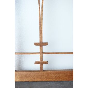 松葉組子 堅木プレスガラス戸 2枚1組　GD0117 