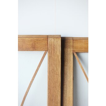 松葉組子 堅木プレスガラス戸 2枚1組　GD0117 