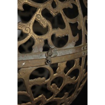 特大球体唐草文銅照明/灯籠　A039 