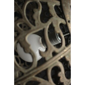 特大球体唐草文銅照明/灯籠　A039 