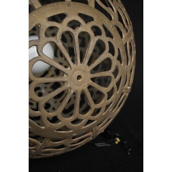 特大球体唐草文銅照明/灯籠　A039 