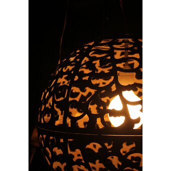 特大球体唐草文銅照明/灯籠　A039 