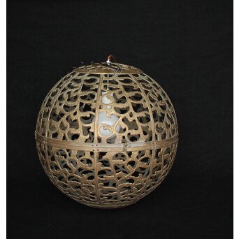 特大球体唐草文銅照明/灯籠　A039 