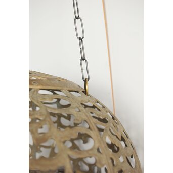 特大球体唐草文銅照明/灯籠　A039 