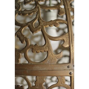 特大球体唐草文銅照明/灯籠　A039 